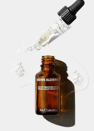 Розгладжуюча антивікова сироватка миттєвої дії grown alchemist instant smoothing serum 5 мл