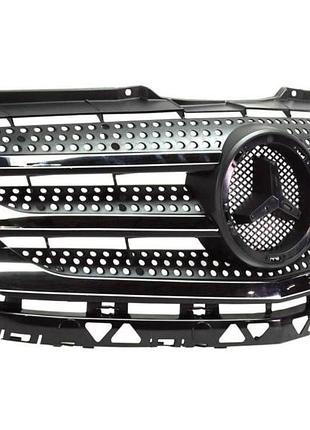 Решетка радиатора mercedes-benz sprinter 2013-2018, черная с молдингом, avtm, 184628992