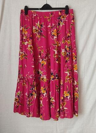 Спідниця довга з оборками cotton traders   роз. 50
