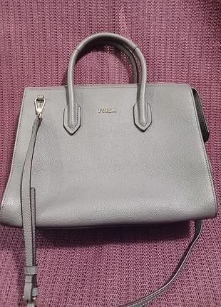 Сумка классическая furla pin gray m