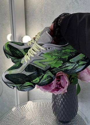 New balance 9060 custom green / neon / grey