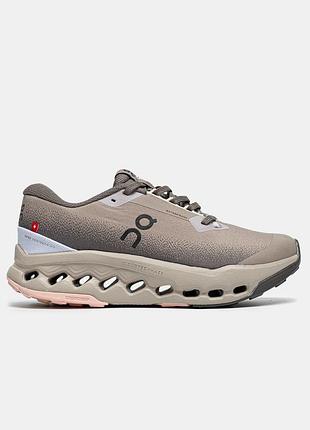 Бежевые женские кроссовки loewe on running cloudsurfer trail 2 waterproof х лойве 38