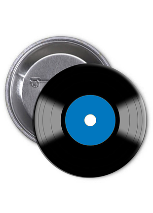 Значок retro vinyl record | вінілова платівка вініл (03)