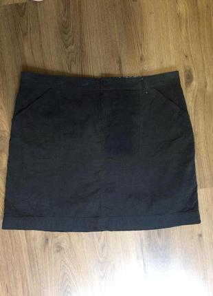 Тонкая прямая юбка из микровельвета!большой размер 181 фото
