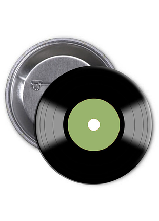 Значок retro vinyl record | вінілова платівка вініл (05)