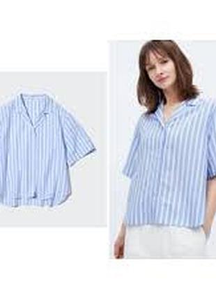 Жіноча сорочка uniqlo з додаванням льону