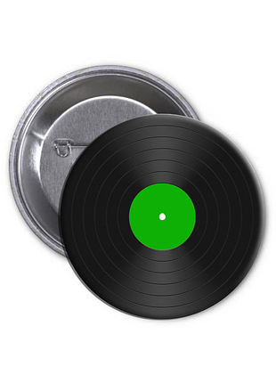 Значок retro vinyl record | вінілова платівка вініл (08)