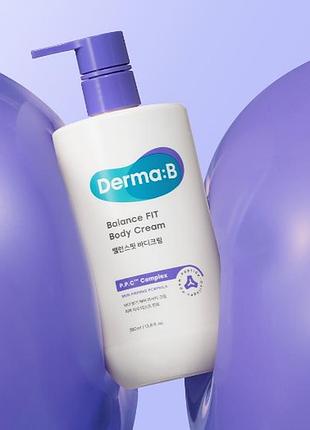 Крем для тіла derma:b fit body cream відмінно відновлює і сприяє її пружному вигляду.