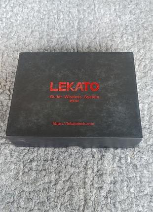 Беспроводная система для гитары lekato ws-90 5.8g, передатчик + приемник, 4 канала, до 8 ч работы, wireless guitar system