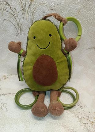 Jellycat авокадо погремушка пищалка подвеска мягкая игрушка jelly cat