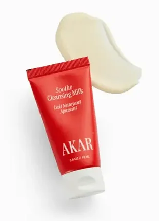 Заспокійливе очищувальне молочко «біла орхідея» akar skin soothe cleansing milk 15ml