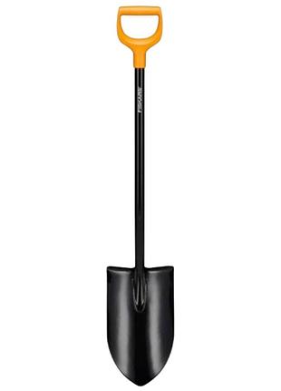 Лопата штикова fiskars solid xl з d-подібною ручкою для садових та господарських робіт