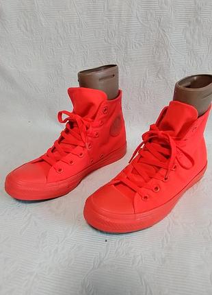 Оригінал! converse chuck taylor all star високі кеди у яскравому кораловому кольорі
