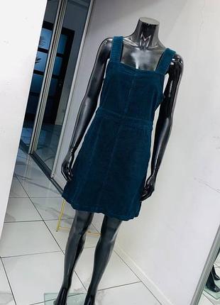 Темно-синий вельветовый сарафан dorothy perkins (size 12)