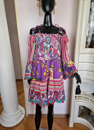 Эксклюзивное платье-туника antica sartoria by giacomo cinque (италия)