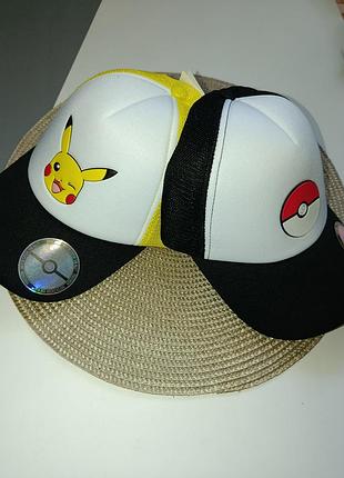 Бейсболка, кепка на парня 13+ лет (158-176 см), pokémon.