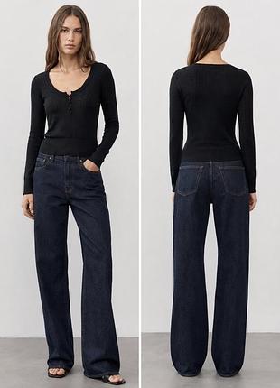 ❤️1+1=3❤️ zara чорна ажурна трикотажна кофта з ґудзиками та довгим рукавом, трендовий джемпер з натуральної тканини 51% віскоза, розмір s/m