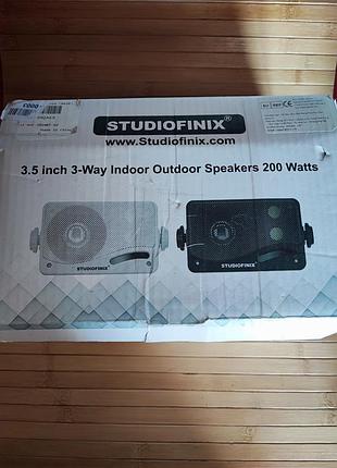 Водонепроницаемые трехполосные акустические колонки studiofinix hos-391 3.5" (200w, 4ohm)