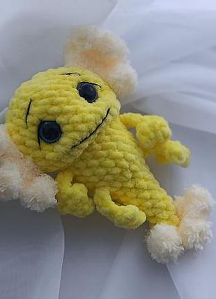 Вязаная игрушка аксолотль 2