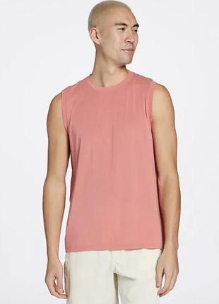 Чоловіча спортивна майка vrst mens icon comfy tank pink rouge | pink