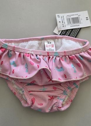 Matalan детский многоразовый подгузник - трусики для плавания купания купальник девочке 0-3 м 56-62 см