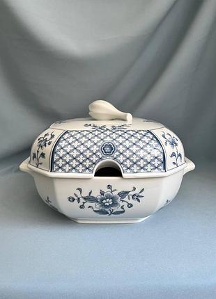 Супниця heinrich villeroy & boch «china blue» вінтажна 🤍💙