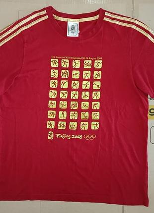 Adidas "олiмпiада 2008" футболка чоловiча оригiнал з aнглii