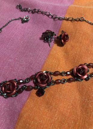 Набор подвеска + серьги 4