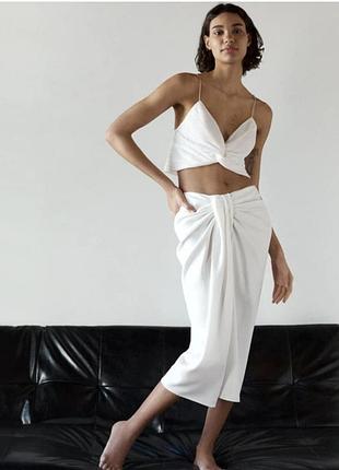 Спідниця міді zara