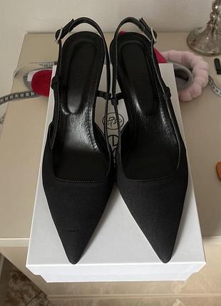 Слингбеки туфли лодочки чёрные estro ne kachorovska saint laurent gucci