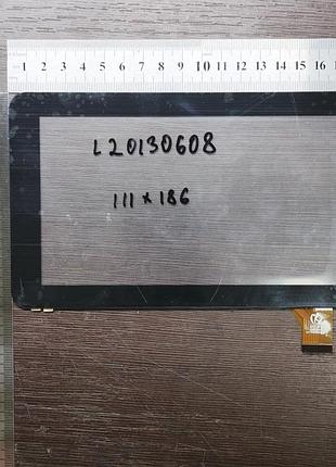 Сенсорне скло китай 111x186 p/n: l20130608 / hk70dr2009-v02 з дефектом