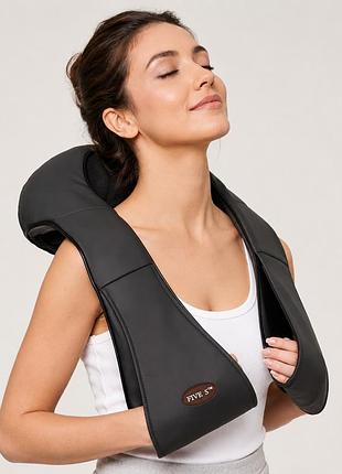 Масажер для шиї та плечей massager of neck kneading чорний
