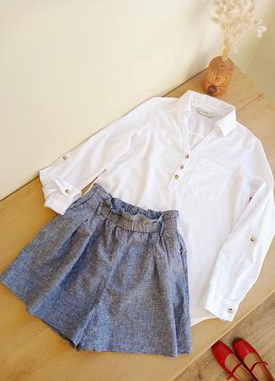 Льняные шорты zara
