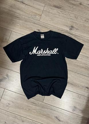 Футболка marshall amplification оригінал рок мерч чорна музична