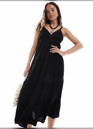 Натуральна довга сукня new look на бретелях m/l