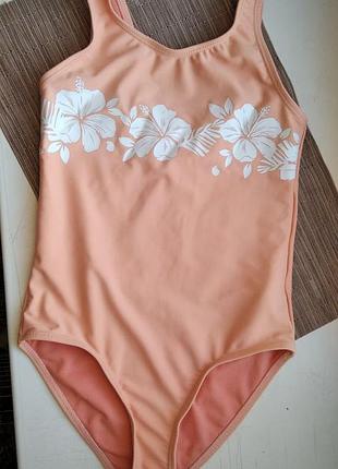 Primark купальник 8-9 лет 128-134 см тропічний принт