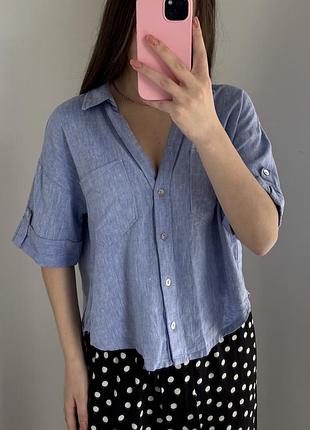 Лляна сорочка zara