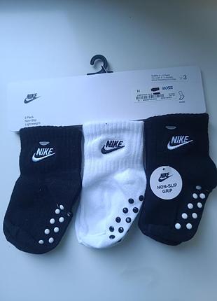 Nike носки антискользящие детские комплект 3 пары