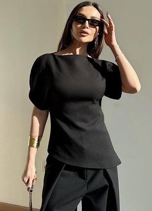 Шикарна базова чорна блуза