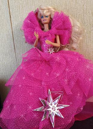 Винтажная коллекционная кукла barbie happy holidays 1990 года от компании mattel,