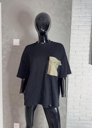 Резерв ! футболка з плотного трикотажу zara, l-xl