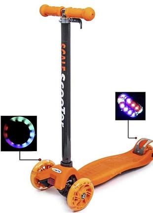 Триколісний самокат scooter maxi помаранчевий