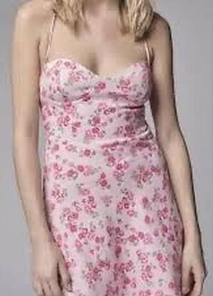 Коротка сукня з льоном zara