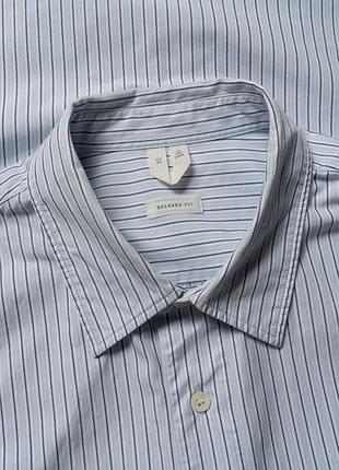 Arket button up long sleeved striped cotton shirt  [smh017202]