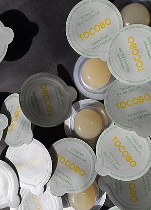 Tocobo lemon sugar scrub lip mask маска-скраб для губ з лимоном і цукром, 1 мл