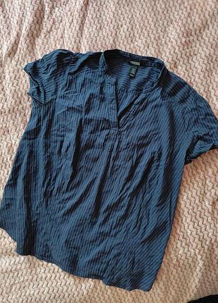 Полосатая блуза блузка h&amp;m размера хл-2хл