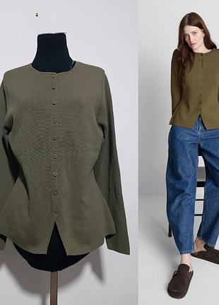 Primark the edit  кардиган с длинными рукавами the edit sculpted,  цвета хаки м