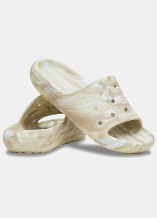 Шльопанці crocs classic marbled slide 2, 100% оригінал
