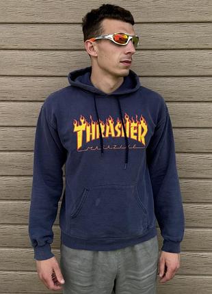 Худі вінтаж thrasher flame logo vintage distressed grunge s