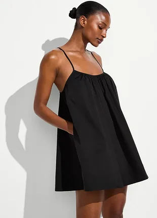 Сукня victoria’s secret beachwear poplin trapeze mini dress black